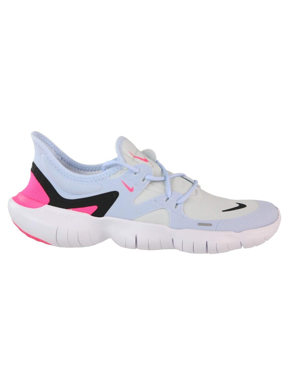 Nike Free RN 5.0 Women's Sneakers Running Shoe White Black Blue-Hyper Pink 7 NEW